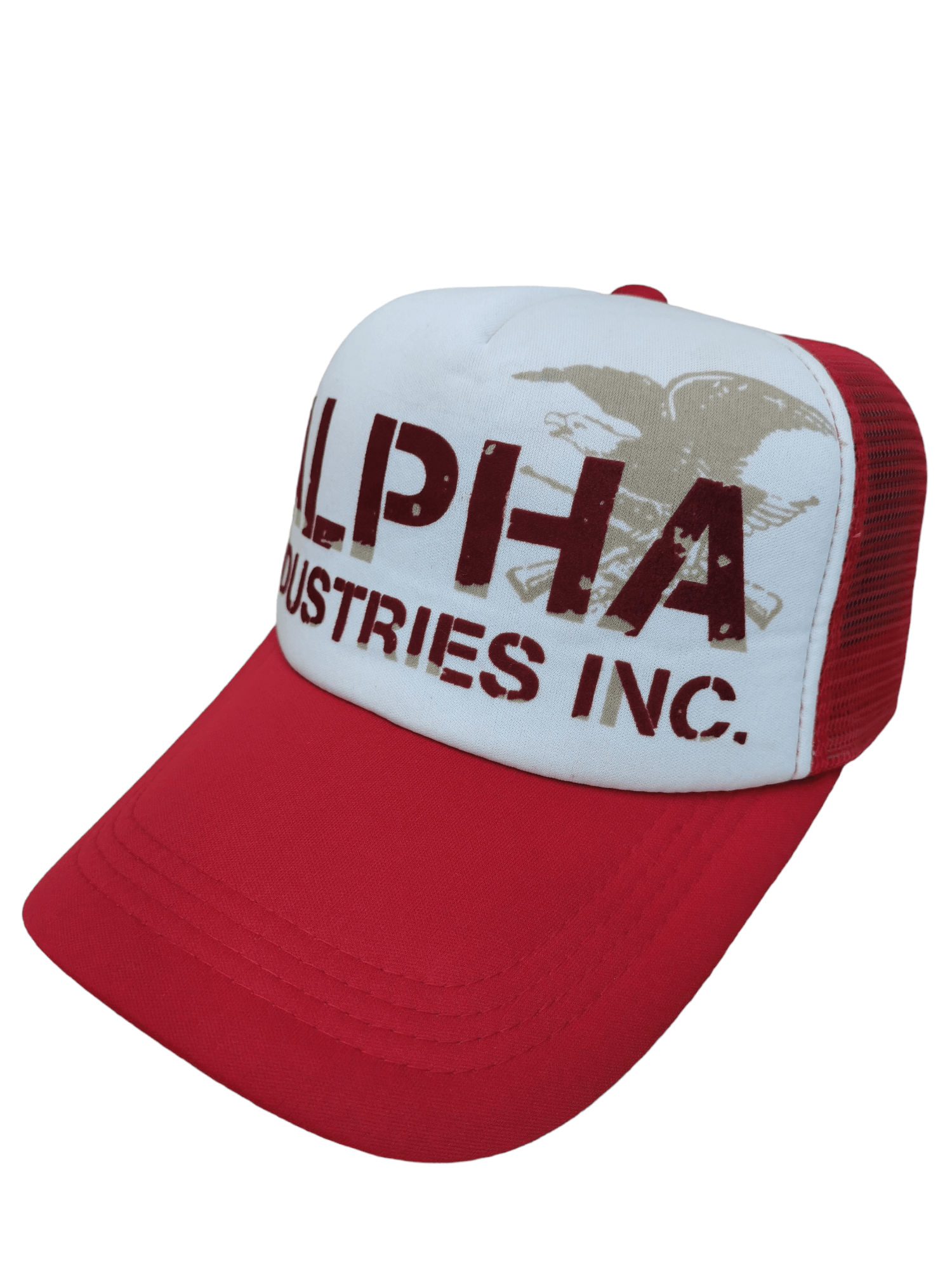 Alpha Industries ALPHA INDUSTRIES BIG LOGO TRUCKER HAT CAP Size ONE SIZE - 2 Thumbnail