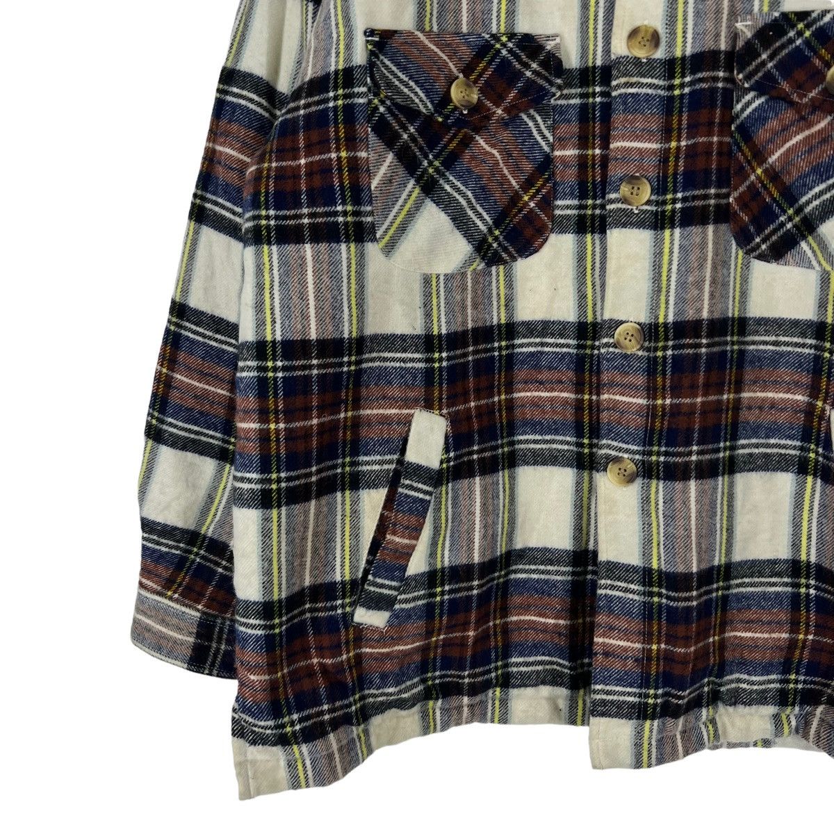 Flannel VINTAGE FLANNEL JACKET FLEECE LINING DADGE JAPAN MADE Size US L / EU 52-54 / 3 - 3 Thumbnail
