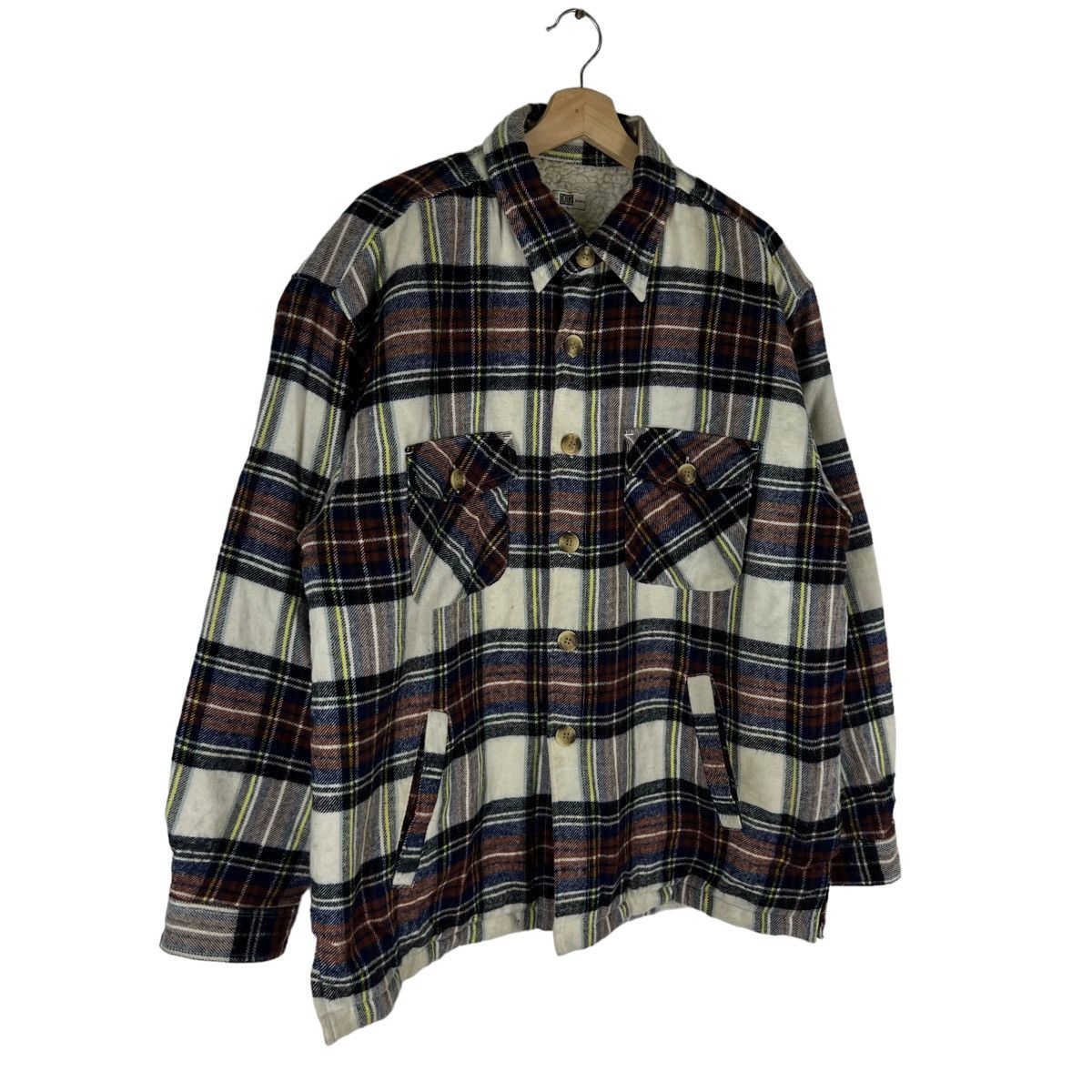 Flannel VINTAGE FLANNEL JACKET FLEECE LINING DADGE JAPAN MADE Size US L / EU 52-54 / 3 - 2 Thumbnail
