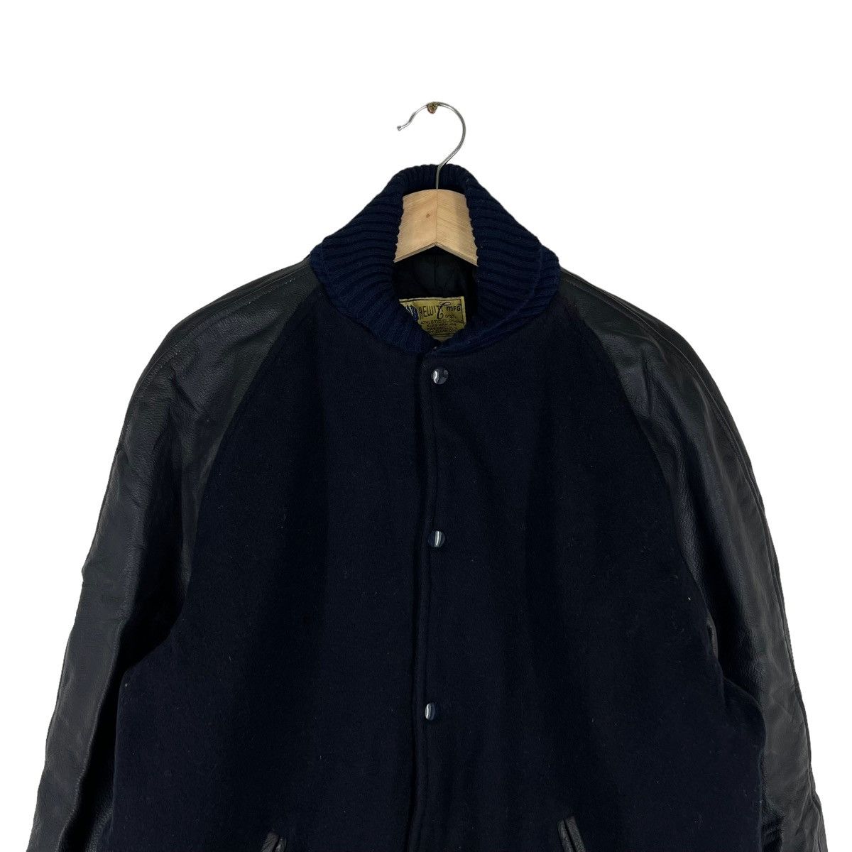 Japanese Brand VINTAGE VARSITY JACKET HEWITT MFG LEATHER HANDLING Size US M / EU 48-50 / 2 - 3 Thumbnail