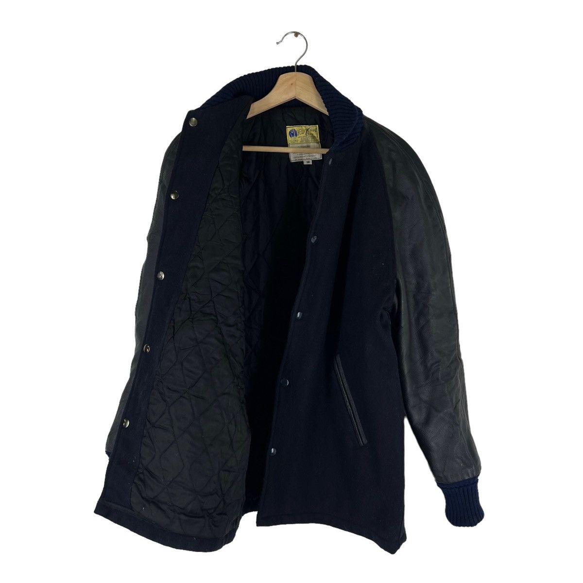 Japanese Brand VINTAGE VARSITY JACKET HEWITT MFG LEATHER HANDLING Size US M / EU 48-50 / 2 - 7 Thumbnail