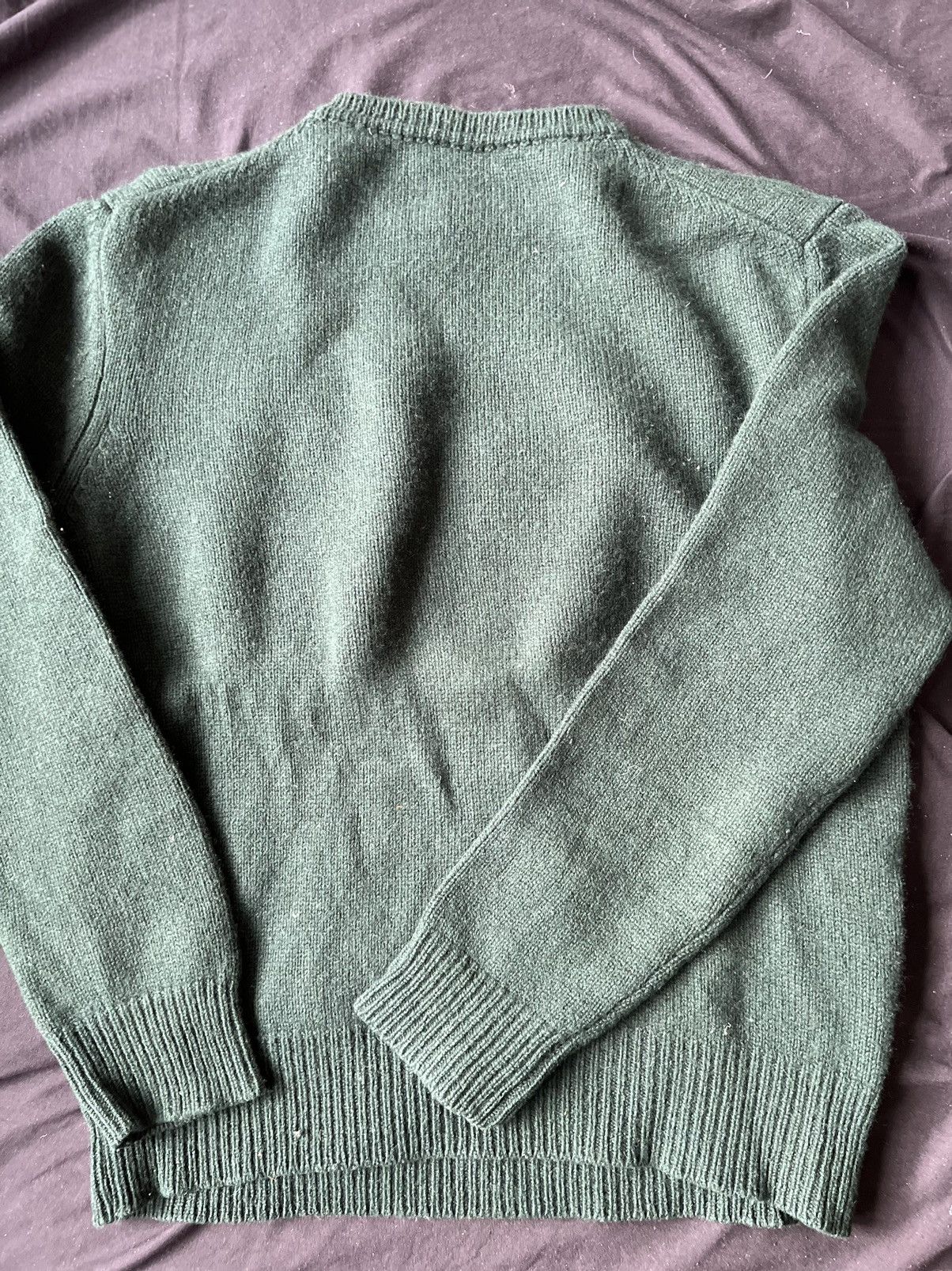 Maison Kitsune Maison Kitsune Green Lambswool Sweater Small Size US S / EU 44-46 / 1 - 2 Thumbnail