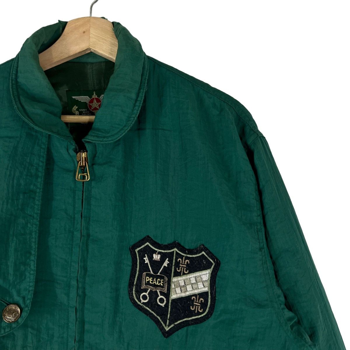 Japanese Brand VINTAGE BOMBER JACKET BIG LOGO TEN TO ONE ISSEY MIYAKE MA 1 Size US M / EU 48-50 / 2 - 2 Thumbnail