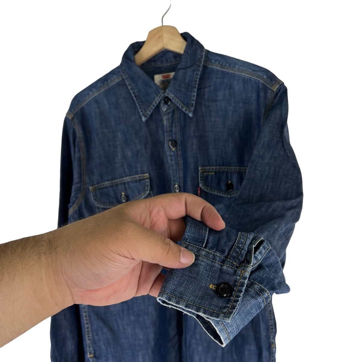 Levi's VINTAGE LEVI'S SHIRTS BUTTON RARE DESIGN Size US M / EU 48-50 / 2 - 6 Thumbnail