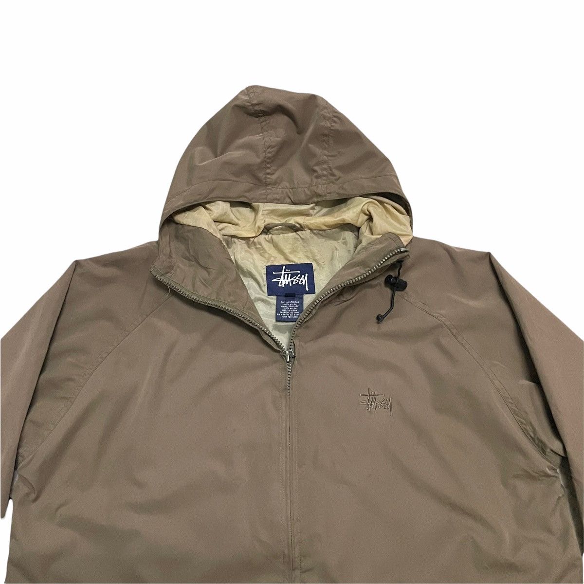 Stussy × Vintage 💥 90s STUSSY ZIPPER HOODIE JACKET Size US M / EU 48-50 / 2 - 4 Thumbnail