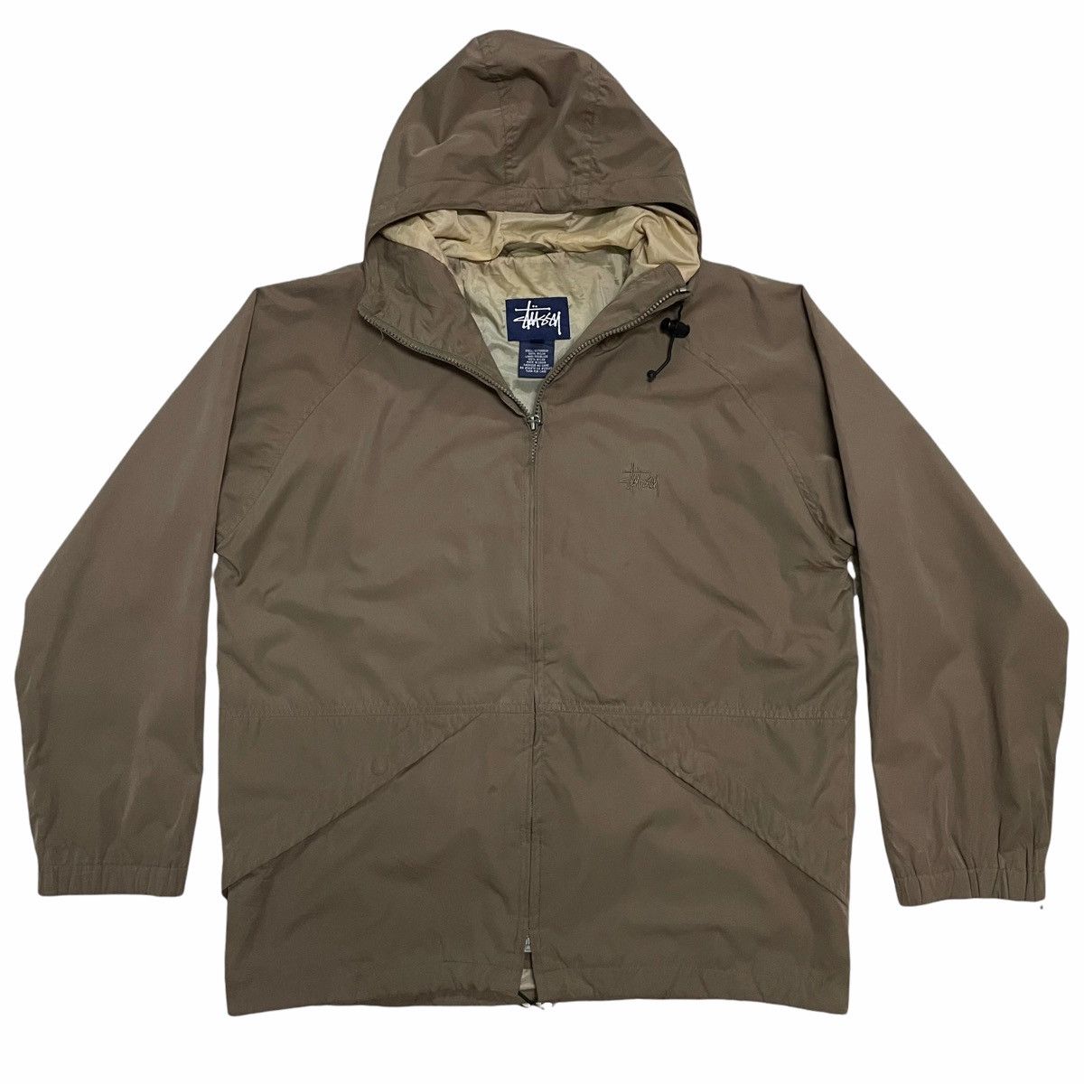 Stussy × Vintage 💥 90s STUSSY ZIPPER HOODIE JACKET Size US M / EU 48-50 / 2 - 1 Thumbnail