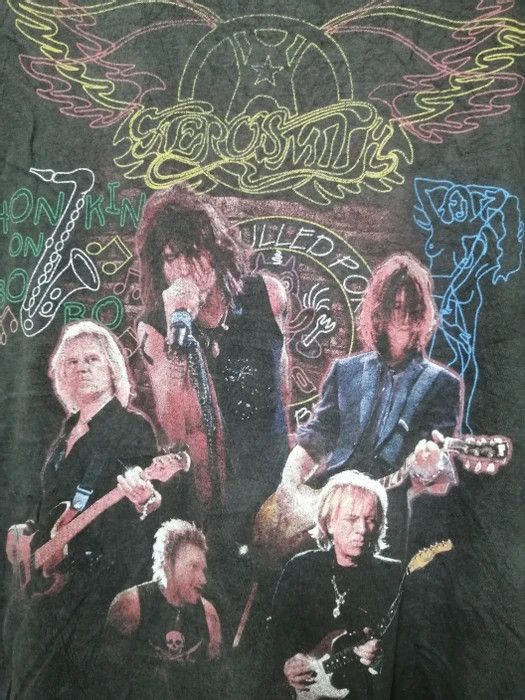 Band Tees × Vintage 90s vintage aerosmith very rare Size US L / EU 52-54 / 3 - 3 Thumbnail