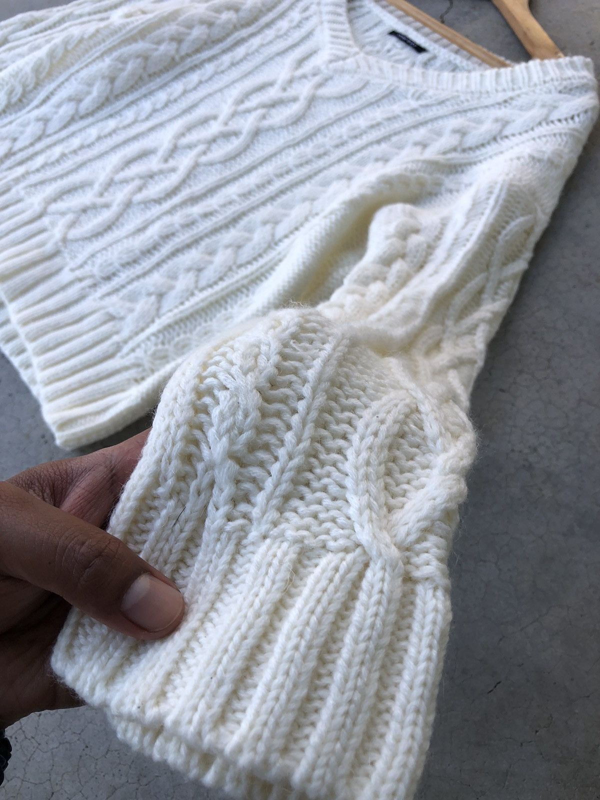 Aran Isles Knitwear 🔴ONE WAY Pureknit/Pullover Sweater knitware Pattern Size US L / EU 52-54 / 3 - 5 Thumbnail