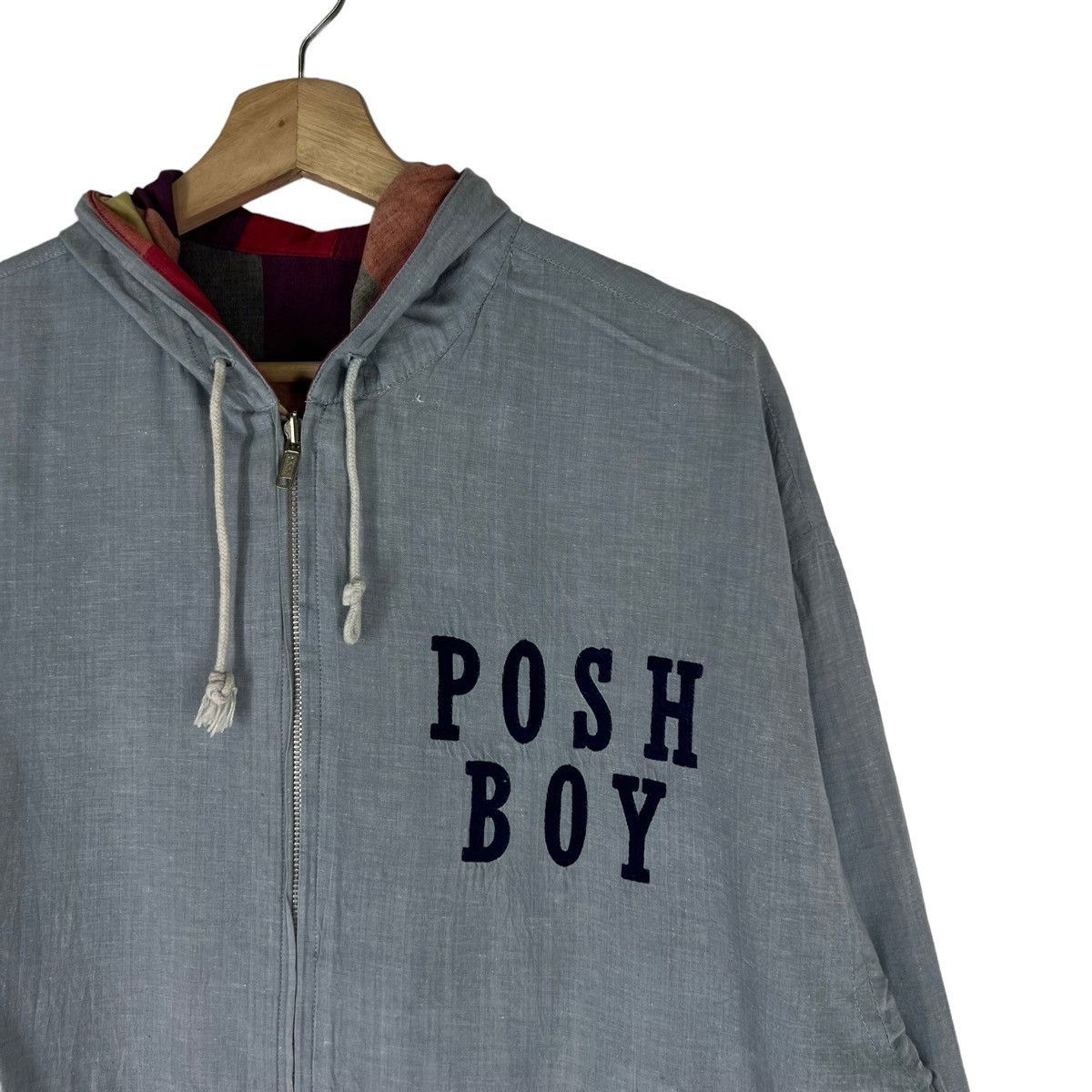 Japanese Brand VINTAGE REVERSIBLE BOMBER JACKET POSH BOY BIG LOGO Size US M / EU 48-50 / 2 - 4 Thumbnail