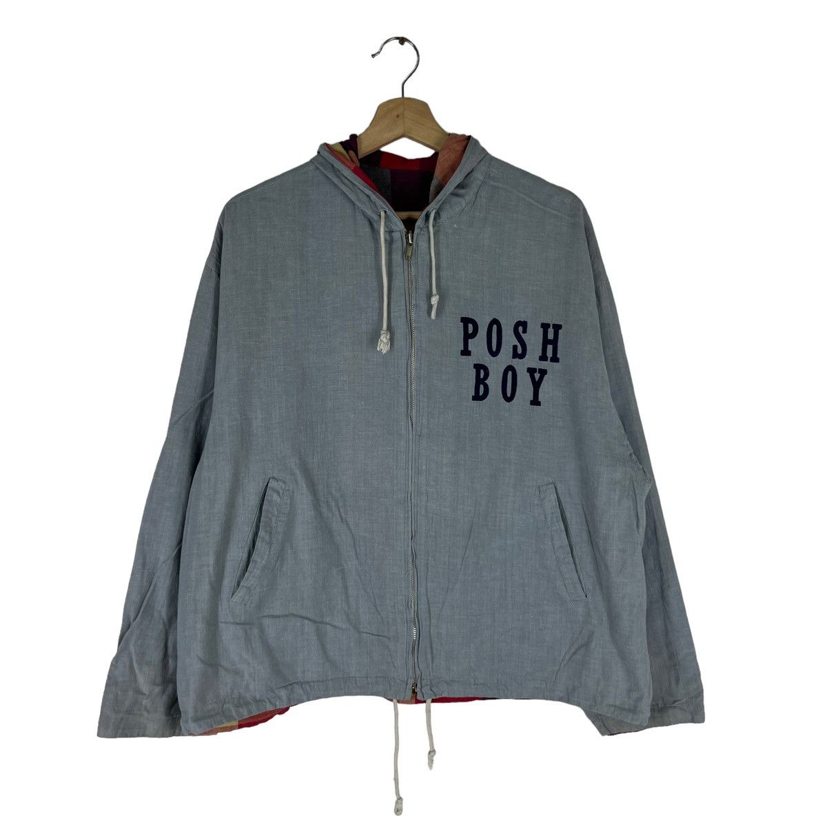 Japanese Brand VINTAGE REVERSIBLE BOMBER JACKET POSH BOY BIG LOGO Size US M / EU 48-50 / 2 - 1 Thumbnail