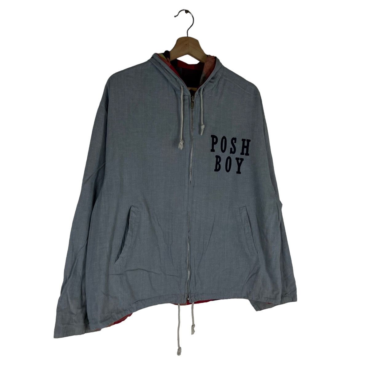 Japanese Brand VINTAGE REVERSIBLE BOMBER JACKET POSH BOY BIG LOGO Size US M / EU 48-50 / 2 - 3 Thumbnail