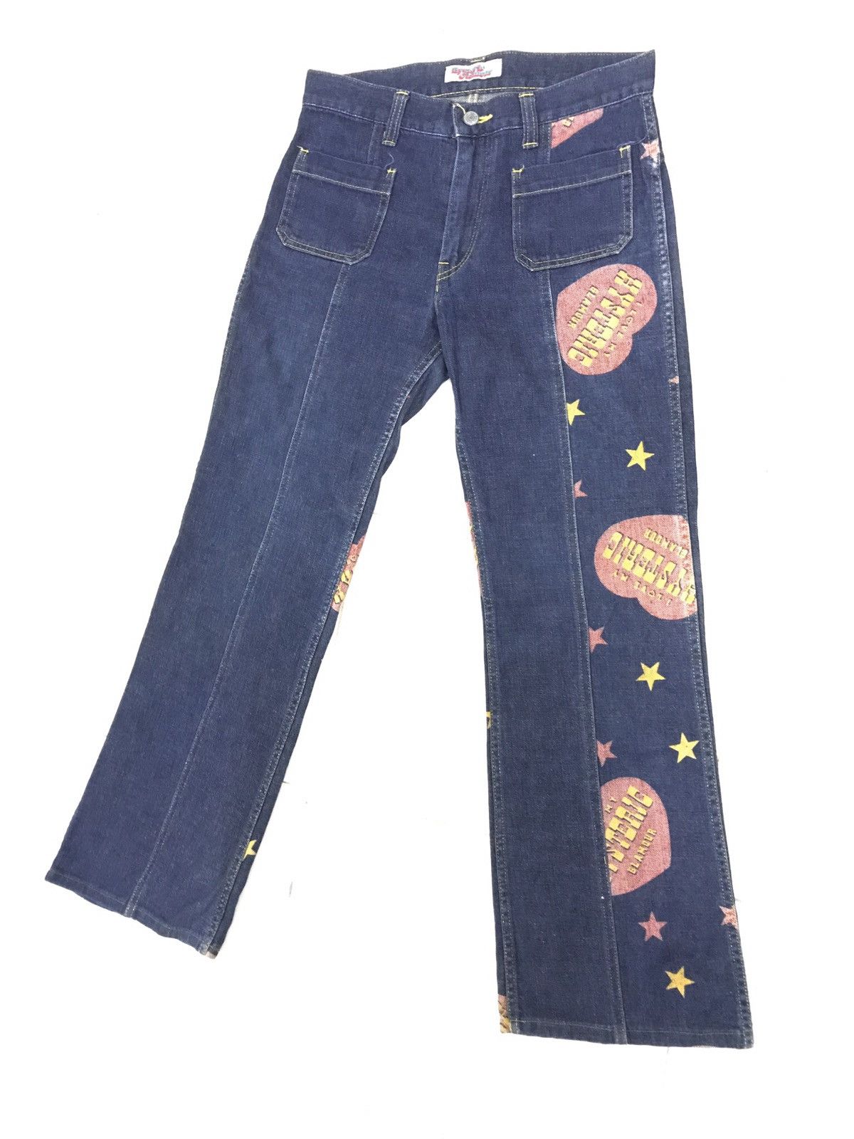Hysteric Glamour × Japanese Brand × Le Grande Bleu (L.G.B.) SICK💥90s HYSTERIC GLAMOUR PRINTED BUSH PANT Size US 29 - 8 Thumbnail