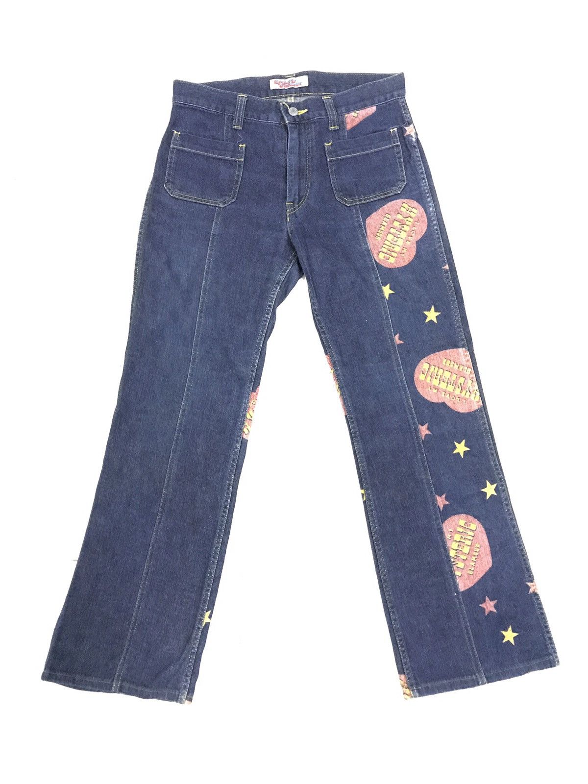 Hysteric Glamour × Japanese Brand × Le Grande Bleu (L.G.B.) SICK💥90s HYSTERIC GLAMOUR PRINTED BUSH PANT Size US 29 - 7 Thumbnail
