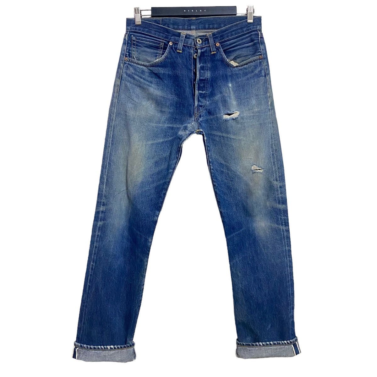 Levi's Vintage Levis S501XX Big E Redline Jeans Distressed Size US 31 - 1 Thumbnail