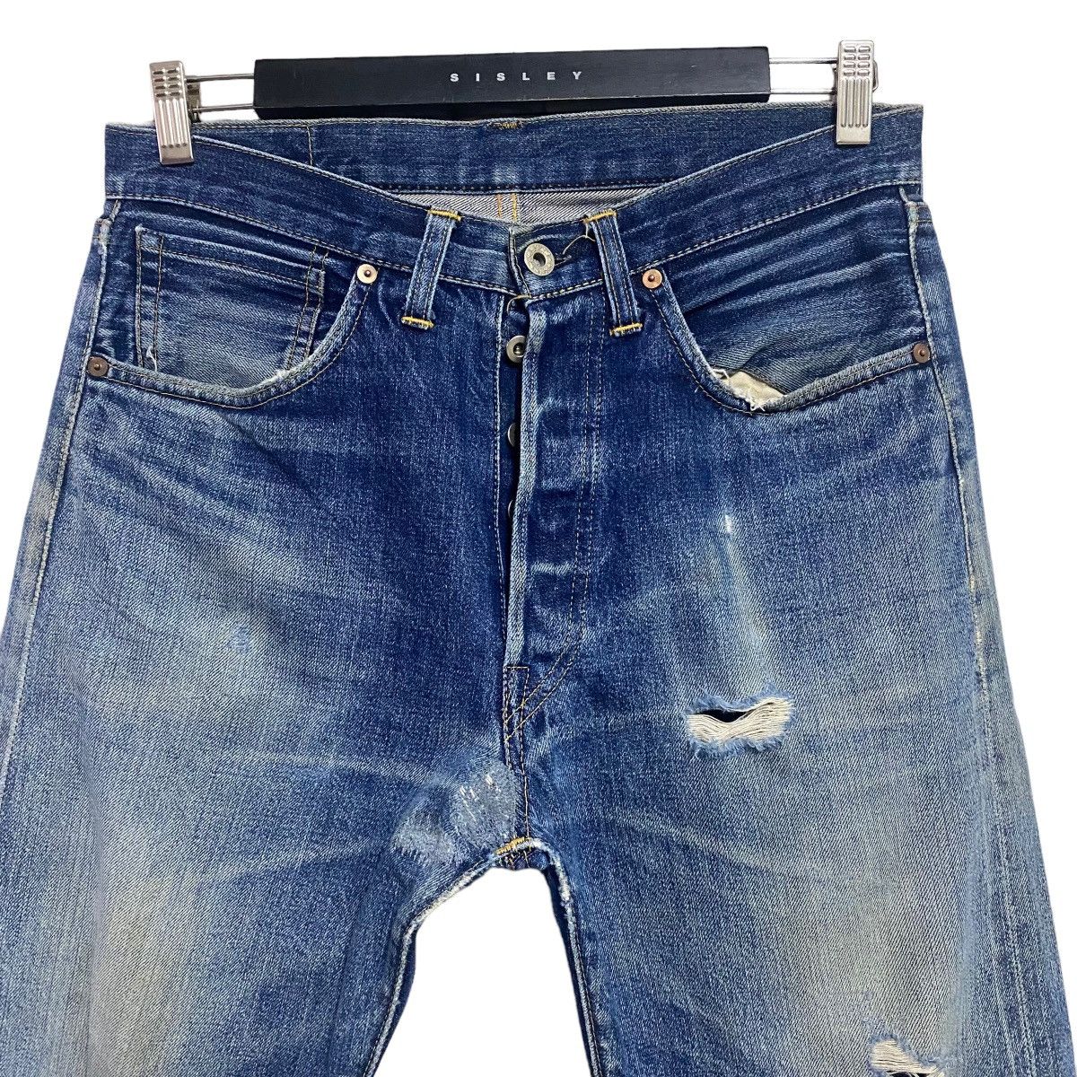 Levi's Vintage Levis S501XX Big E Redline Jeans Distressed Size US 31 - 4 Thumbnail