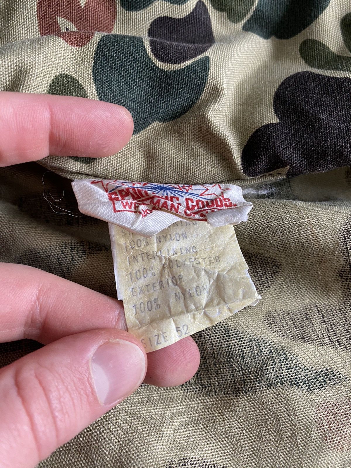 Vintage Vintage Star Sporting Goods Duck Tail Camo Hunting Jacket Size US XL / EU 56 / 4 - 8 Thumbnail