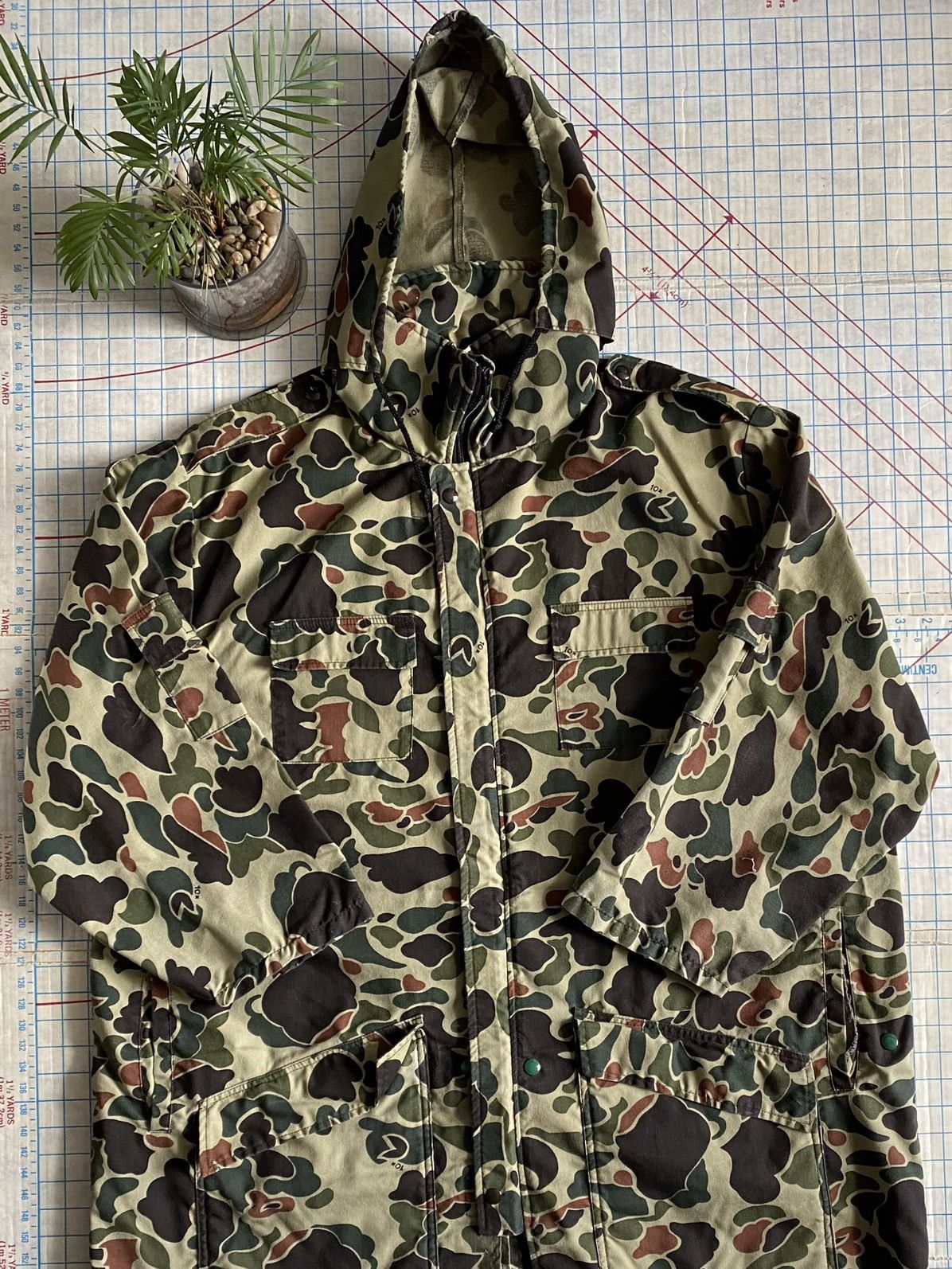 Vintage Vintage Star Sporting Goods Duck Tail Camo Hunting Jacket Size US XL / EU 56 / 4 - 1 Thumbnail