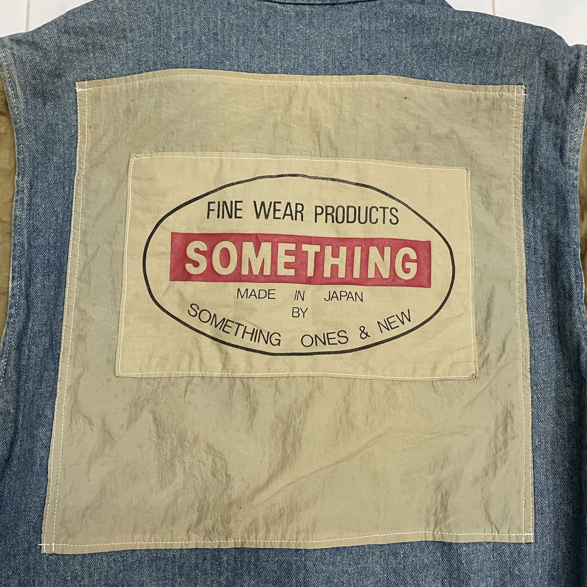 Japanese Brand RARE 💥80s Edwin Something Bomber Denim Jacket Size US L / EU 52-54 / 3 - 4 Thumbnail