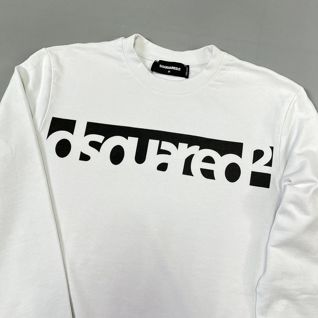 Dsquared2 Dsquared2 sweatshirt white logo black Size US M / EU 48-50 / 2 - 6 Thumbnail