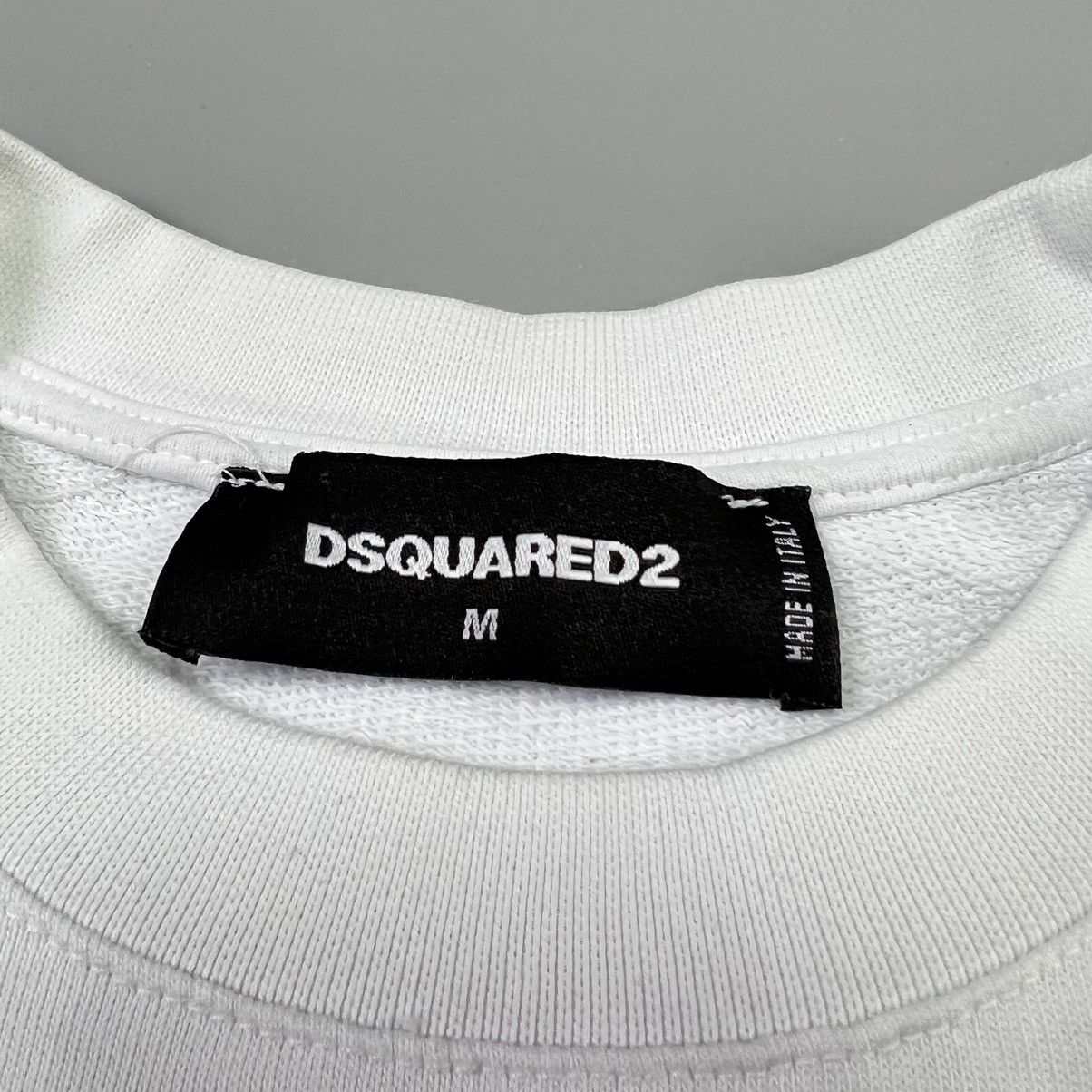 Dsquared2 Dsquared2 sweatshirt white logo black Size US M / EU 48-50 / 2 - 12 Thumbnail