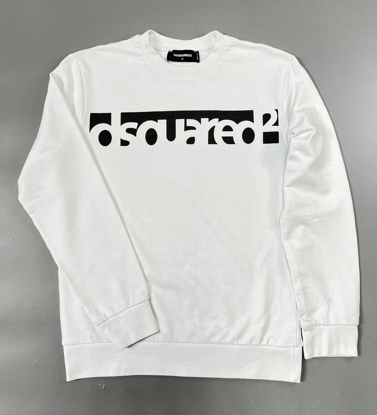 Dsquared2 Dsquared2 sweatshirt white logo black Size US M / EU 48-50 / 2 - 1 Thumbnail