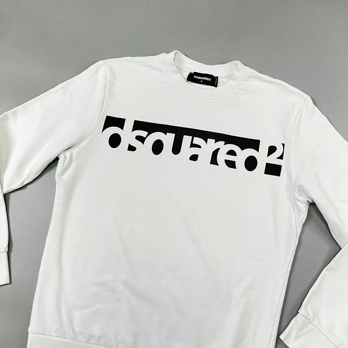 Dsquared2 Dsquared2 sweatshirt white logo black Size US M / EU 48-50 / 2 - 7 Thumbnail