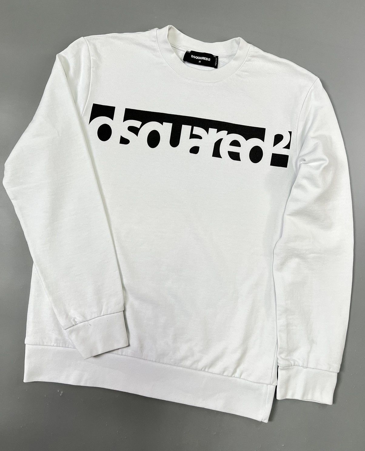 Dsquared2 Dsquared2 sweatshirt white logo black Size US M / EU 48-50 / 2 - 2 Thumbnail
