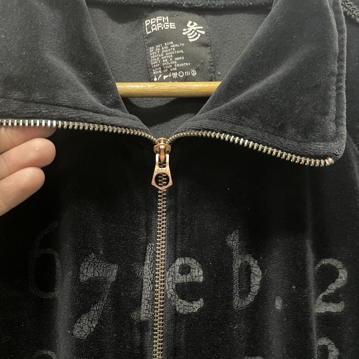 Hysteric Glamour × Japanese Brand × PPFM 💥 PPFM PEYTON PLACE VELVET ZIPPER Size US M / EU 48-50 / 2 - 6 Thumbnail