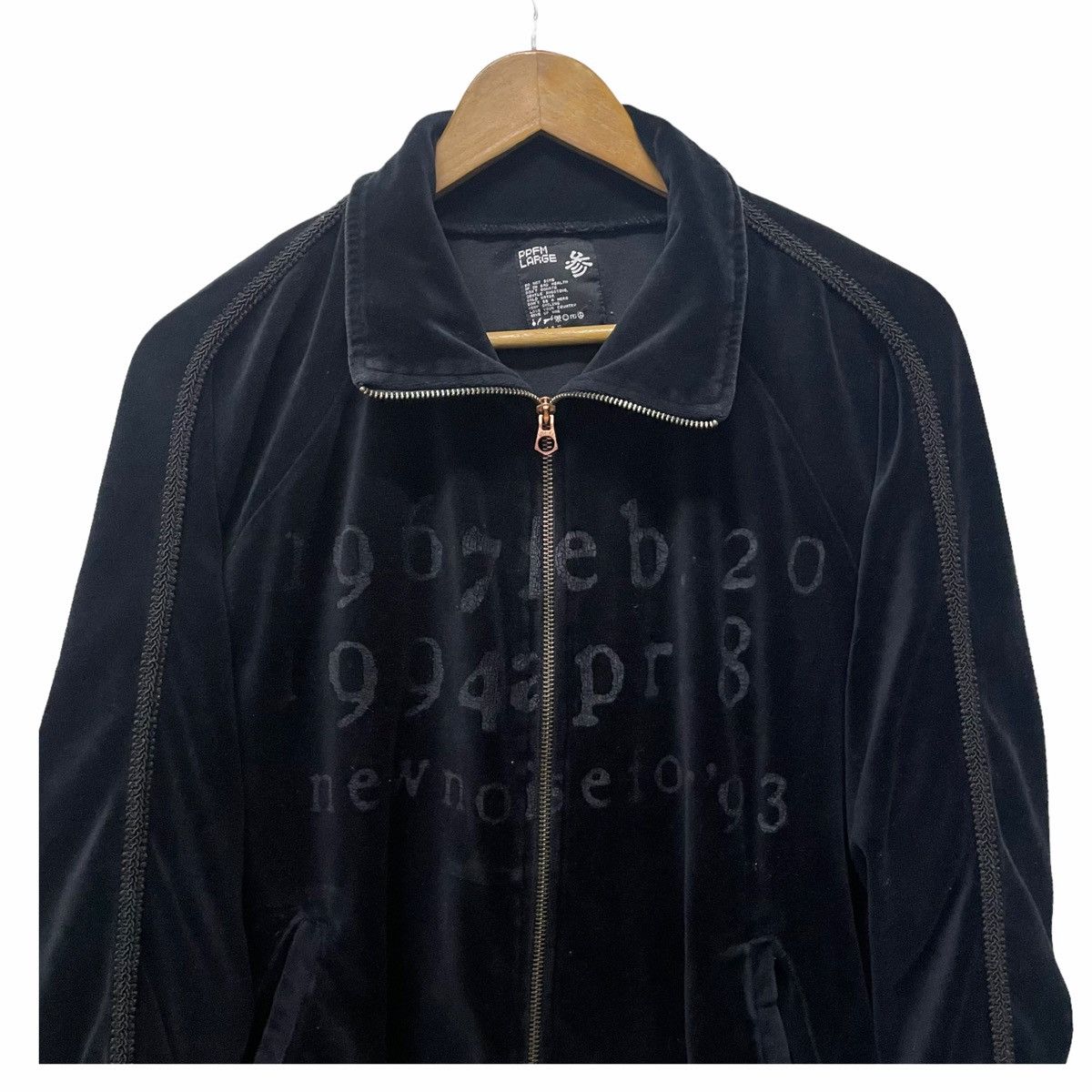 Hysteric Glamour × Japanese Brand × PPFM 💥 PPFM PEYTON PLACE VELVET ZIPPER Size US M / EU 48-50 / 2 - 4 Thumbnail