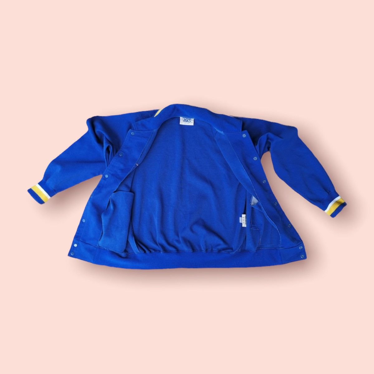 Asics × Japanese Brand × Kiko Kostadinov VINTAGE ASICS DIPSENSOR BUTTON VARSITY JACKET Size US M / EU 48-50 / 2 - 4 Thumbnail