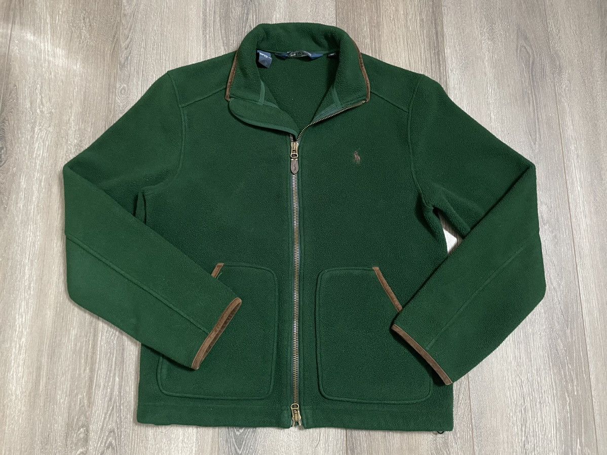 Vintage Vintage POLO Fleece Jacket Size US M / EU 48-50 / 2 - 2 Thumbnail