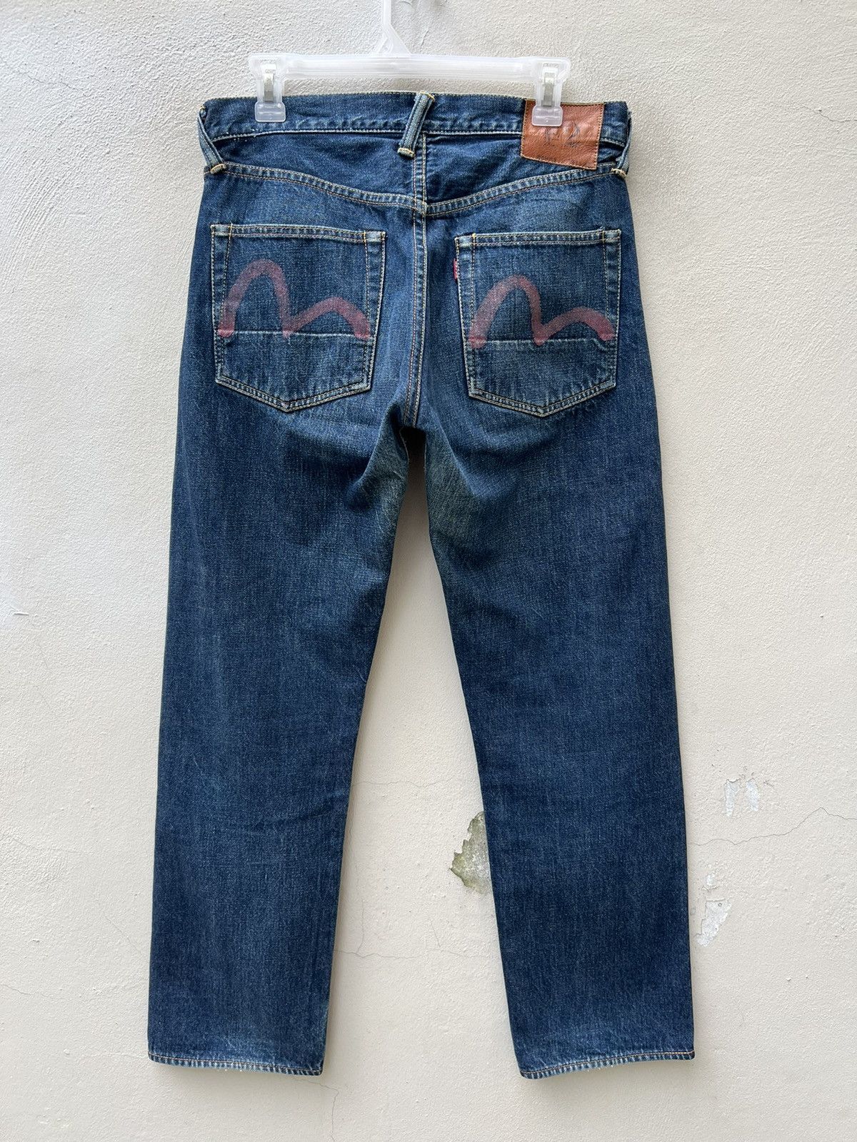Evisu Vintage 2000s Evisu Japan Faded Blue Denim Selvedge Jeans Size US 30 / EU 46 - 18 Thumbnail