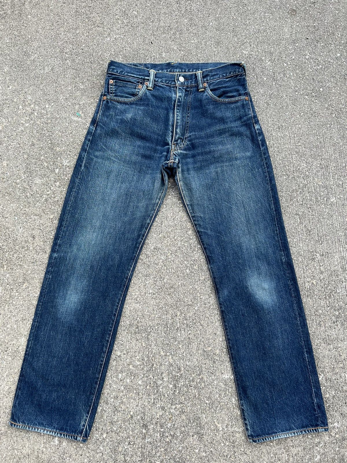 Evisu Vintage 2000s Evisu Japan Faded Blue Denim Selvedge Jeans Size US 30 / EU 46 - 2 Thumbnail