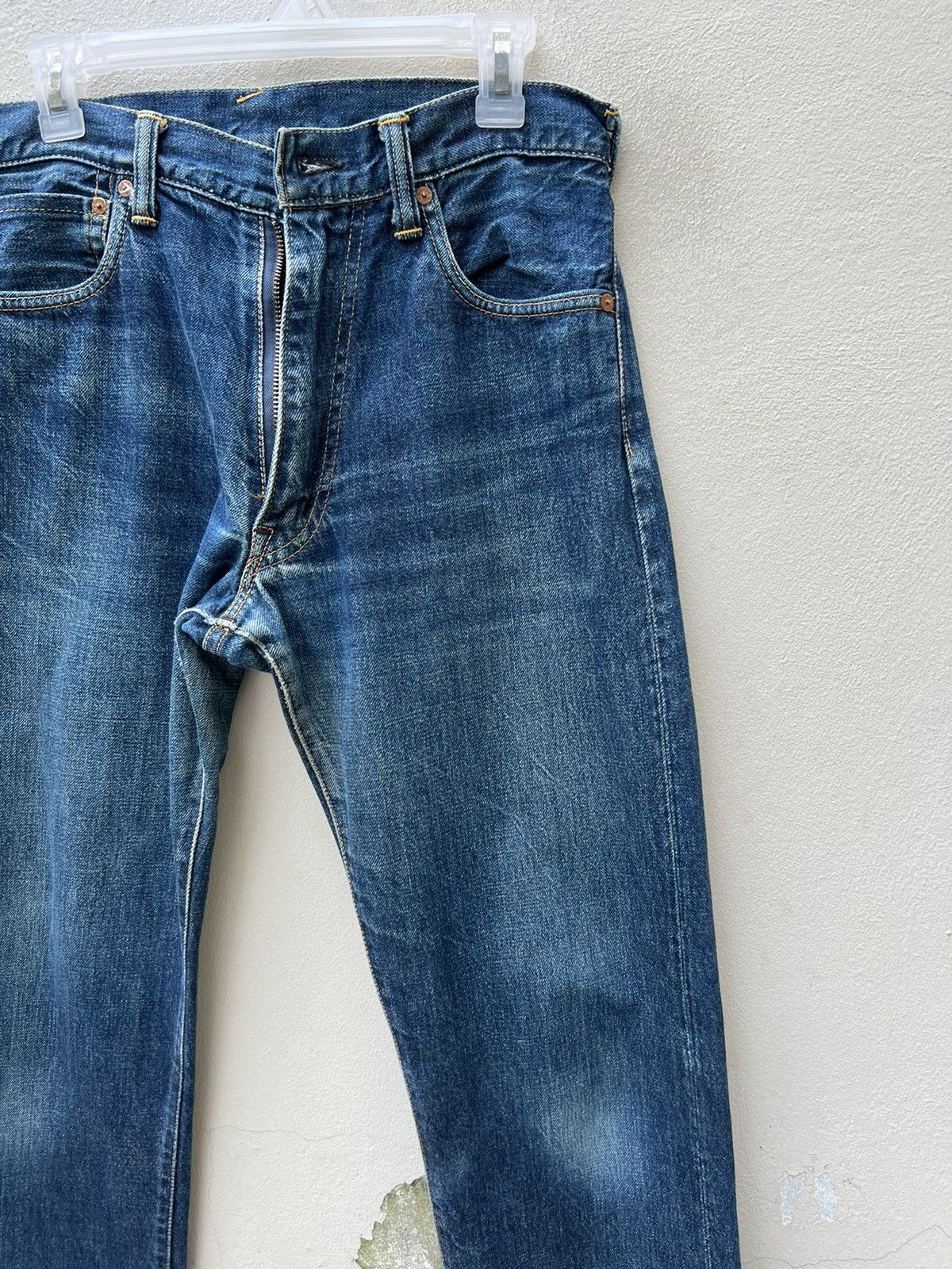 Evisu Vintage 2000s Evisu Japan Faded Blue Denim Selvedge Jeans Size US 30 / EU 46 - 14 Thumbnail