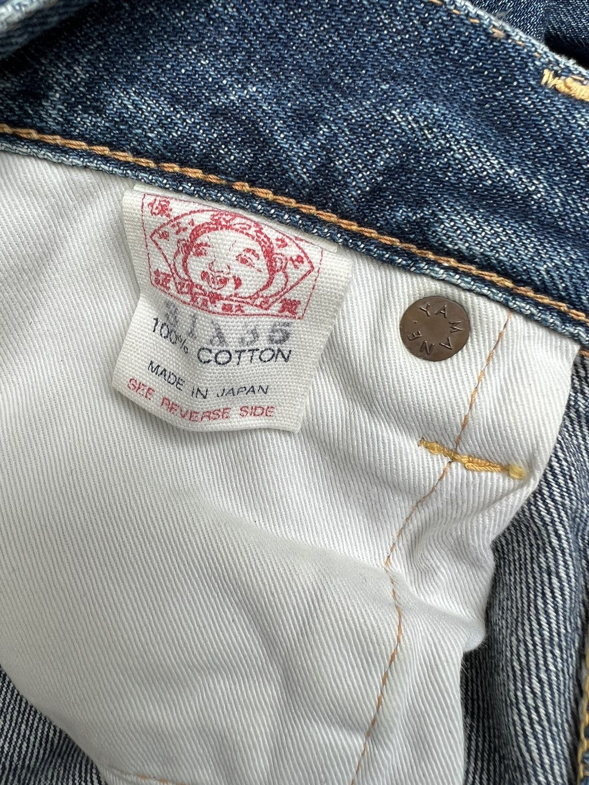 Evisu Vintage 2000s Evisu Japan Faded Blue Denim Selvedge Jeans Size US 30 / EU 46 - 24 Thumbnail