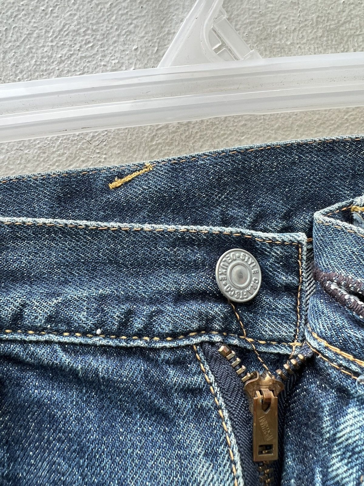 Evisu Vintage 2000s Evisu Japan Faded Blue Denim Selvedge Jeans Size US 30 / EU 46 - 10 Thumbnail