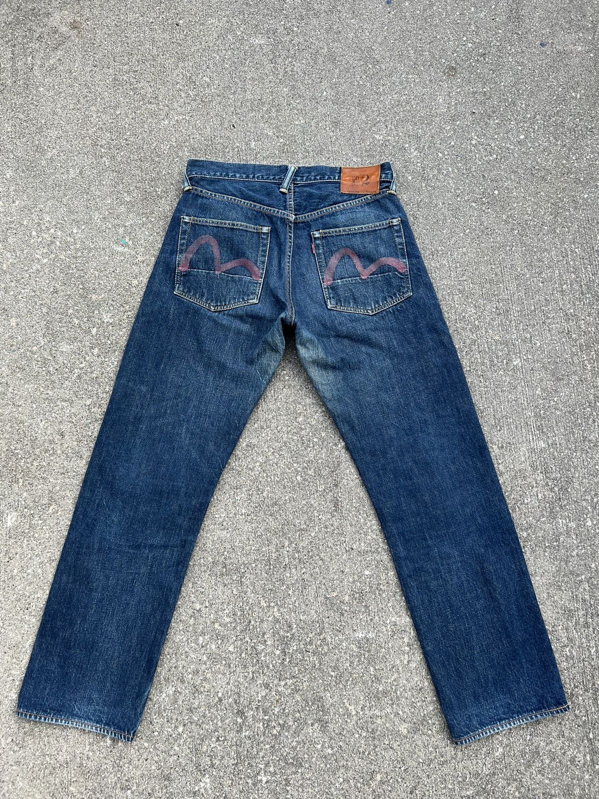 Evisu Vintage 2000s Evisu Japan Faded Blue Denim Selvedge Jeans Size US 30 / EU 46 - 6 Thumbnail
