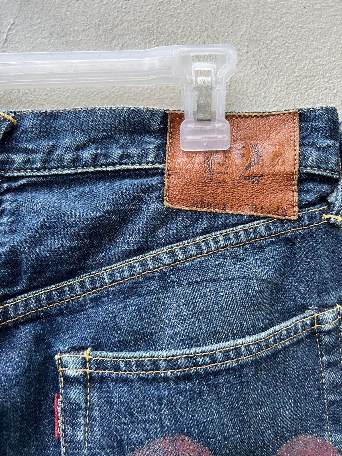 Evisu Vintage 2000s Evisu Japan Faded Blue Denim Selvedge Jeans Size US 30 / EU 46 - 21 Thumbnail