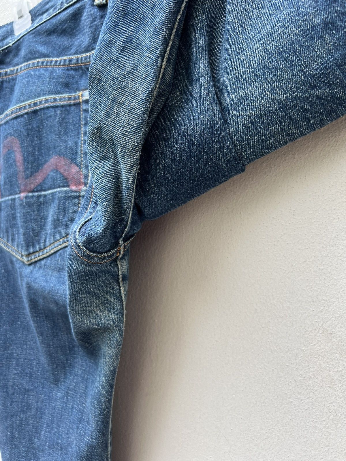 Evisu Vintage 2000s Evisu Japan Faded Blue Denim Selvedge Jeans Size US 30 / EU 46 - 23 Thumbnail