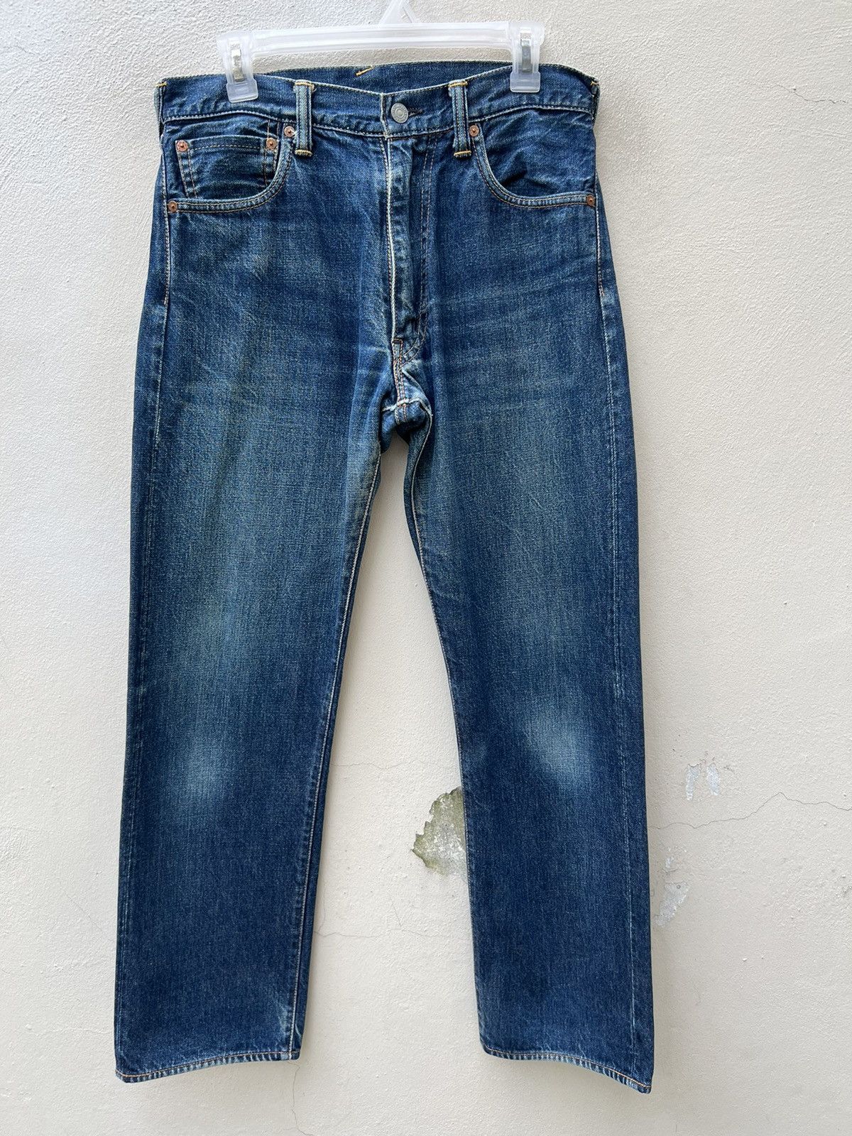 Evisu Vintage 2000s Evisu Japan Faded Blue Denim Selvedge Jeans Size US 30 / EU 46 - 7 Thumbnail