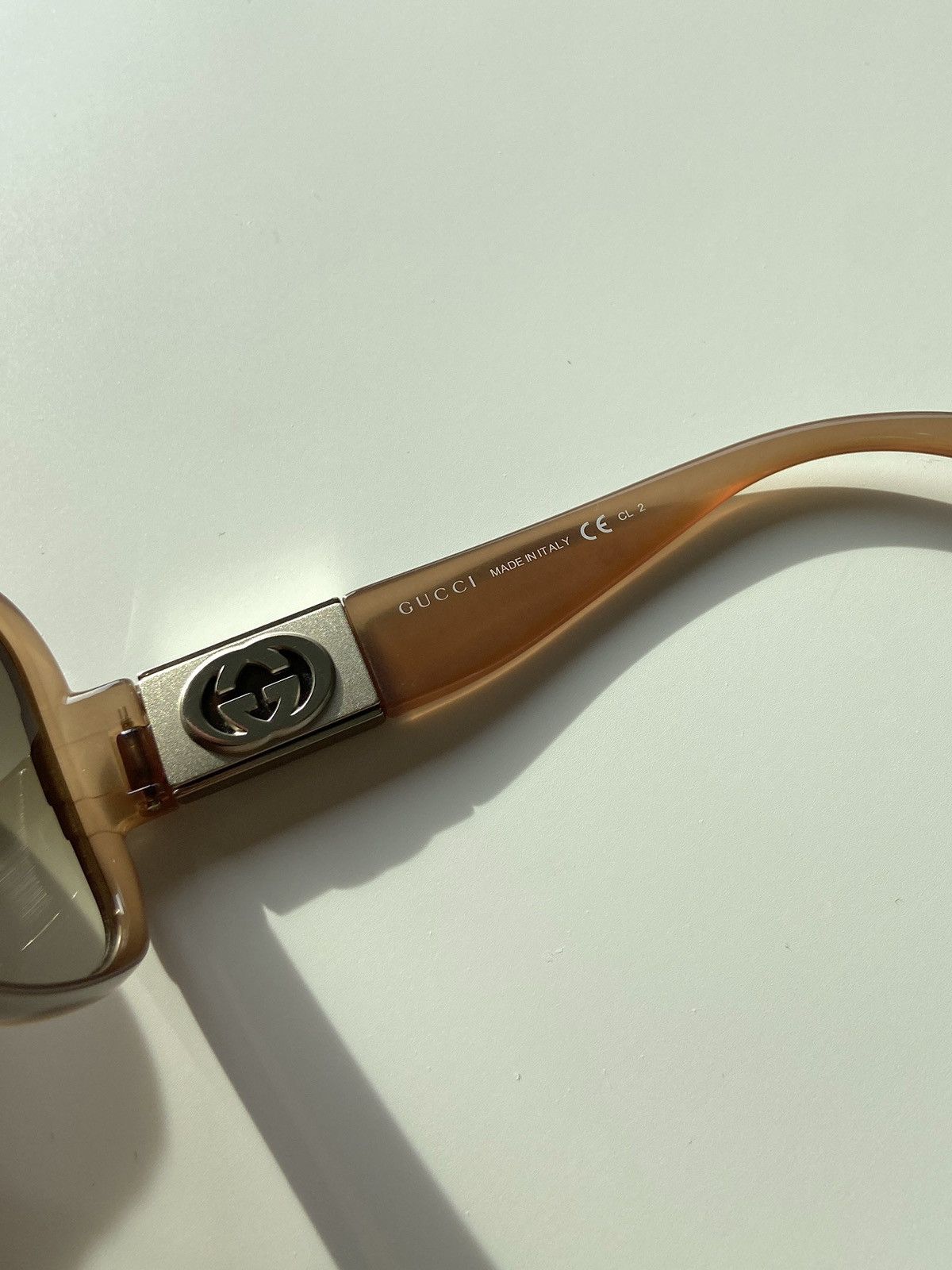 Gucci × Vintage Y2K SQUARE BIG LOGO OLIVE SUNGLASSES Size ONE SIZE - 6 Thumbnail