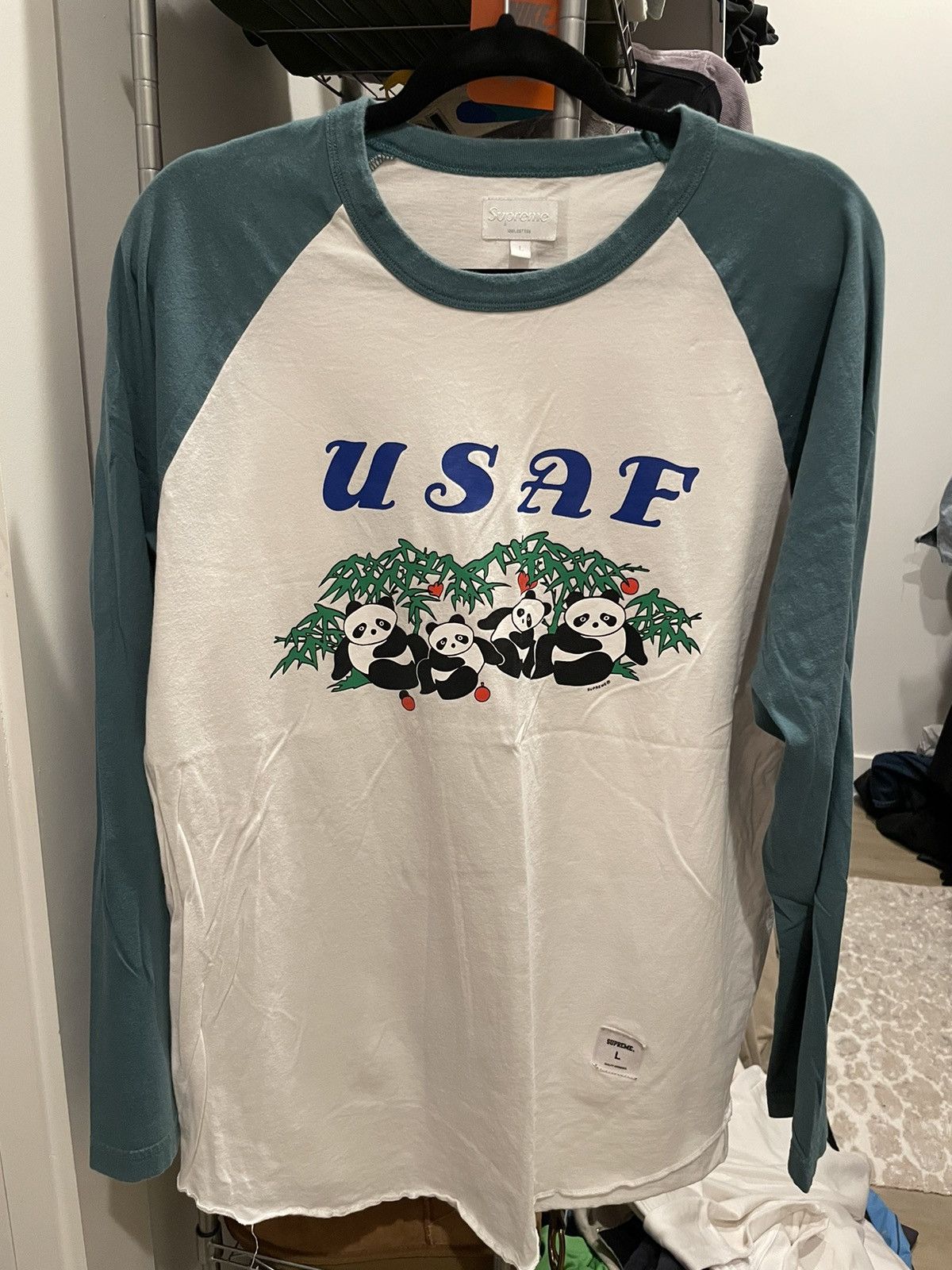 Supreme Supreme Pandas Baseball Raglan Top | Grailed