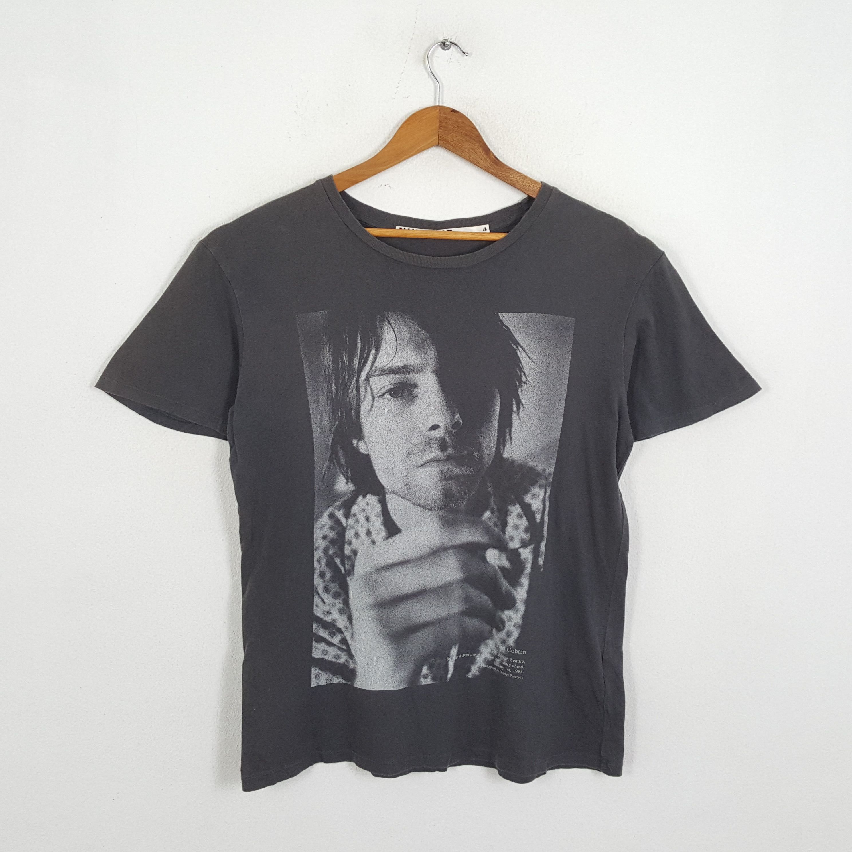 Vintage KURT COBAIN Photo by Charles Paterson T-Shirts