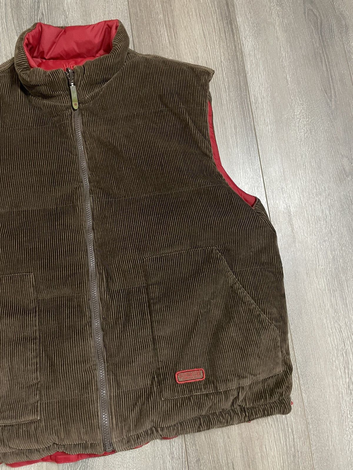 Windriver Vintage Reversible Corduroy Puffer Vest Size US L / EU 52-54 / 3 - 3 Thumbnail