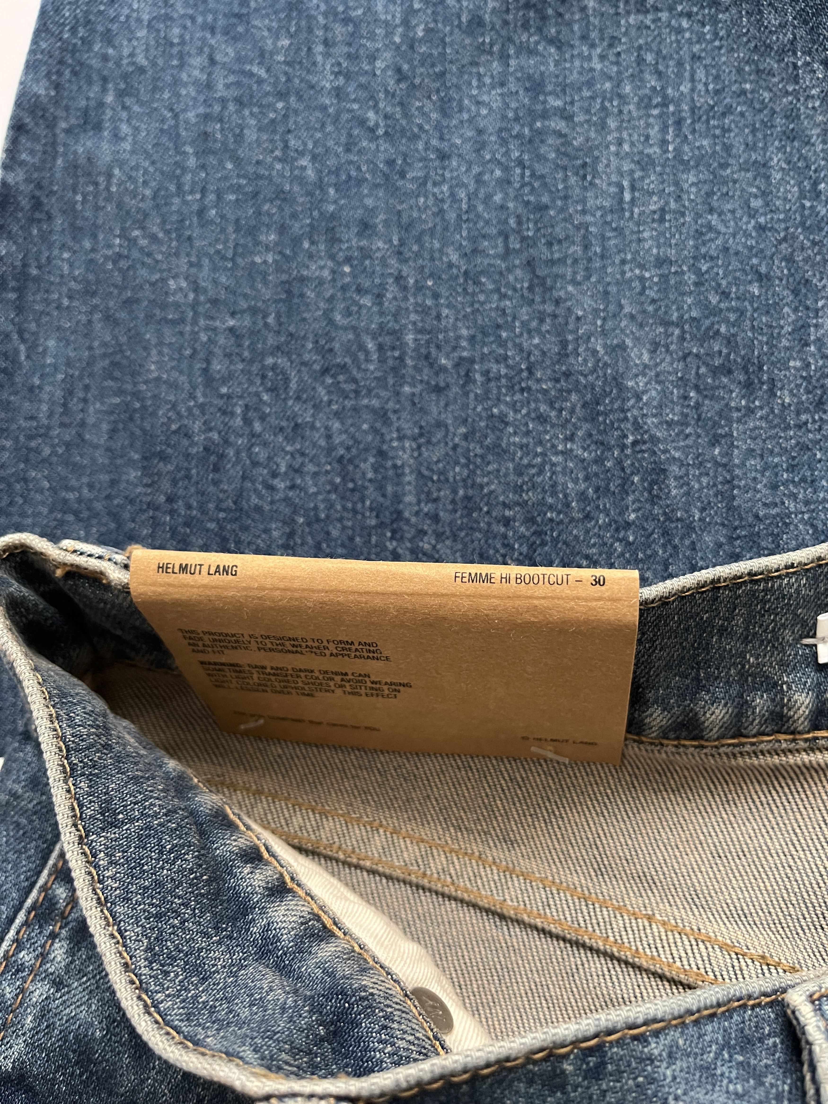 Helmut Lang ⚡️QUICK SALE⚡️Helmut Lang Blue Hi Bootcut High Rise Jeans Size 30" / US 8 / IT 44 - 4 Thumbnail