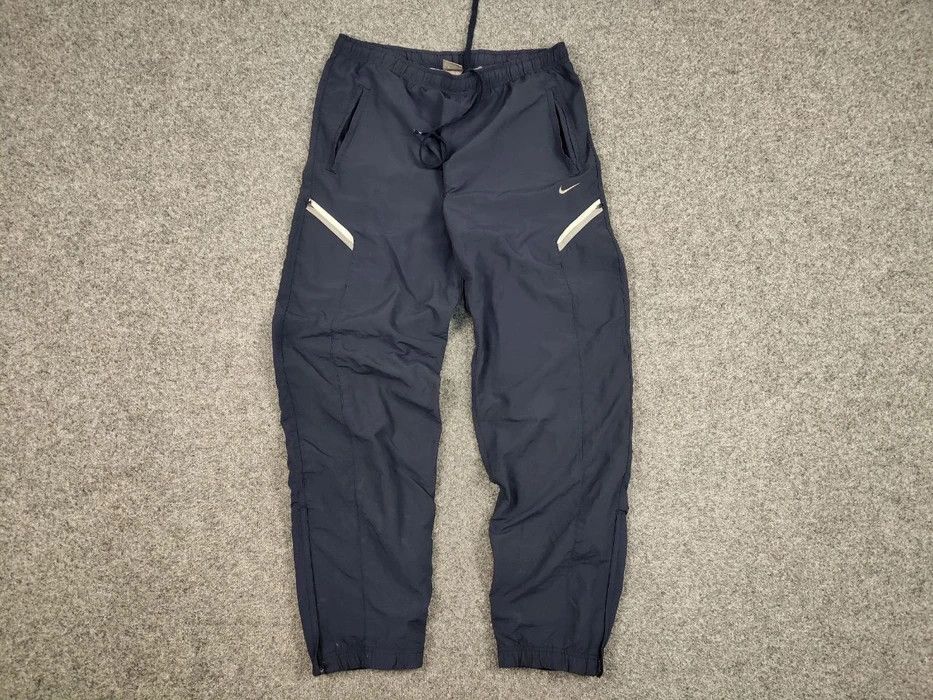 Nike Vintage 90's Nike Swoosh Track Jogger Cargo Blue Pants Size US 34 / EU 50 - 5 Thumbnail