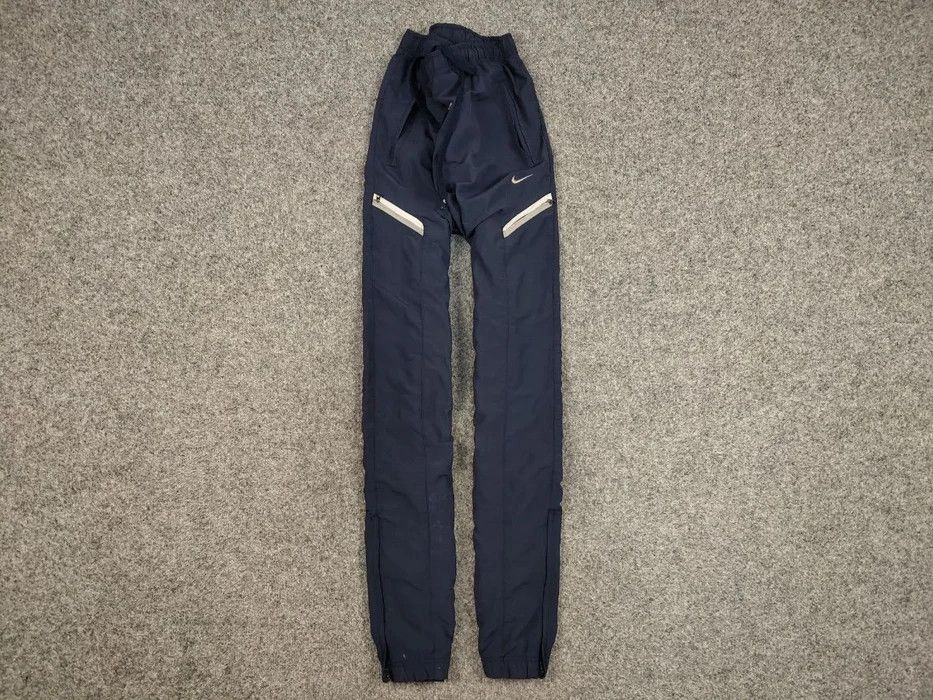 Nike Vintage 90's Nike Swoosh Track Jogger Cargo Blue Pants Size US 34 / EU 50 - 1 Thumbnail