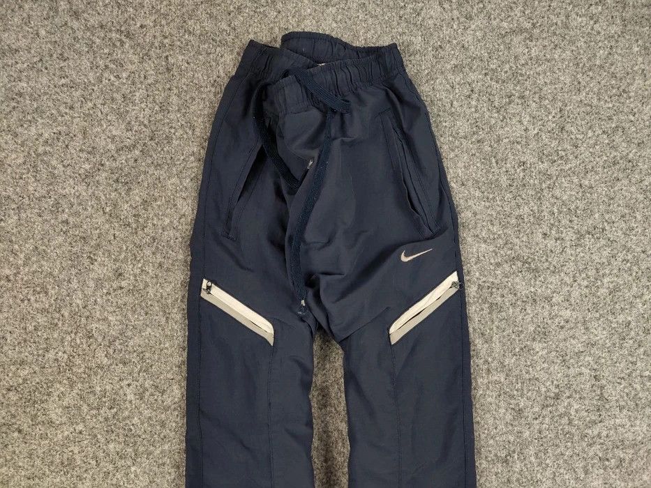 Nike Vintage 90's Nike Swoosh Track Jogger Cargo Blue Pants Size US 34 / EU 50 - 3 Thumbnail
