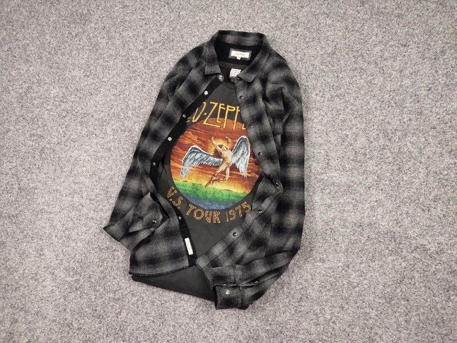 Flannel Vintage Flannel Shirt Checkered Travis Scott Style Size US XL / EU 56 / 4 - 4 Thumbnail
