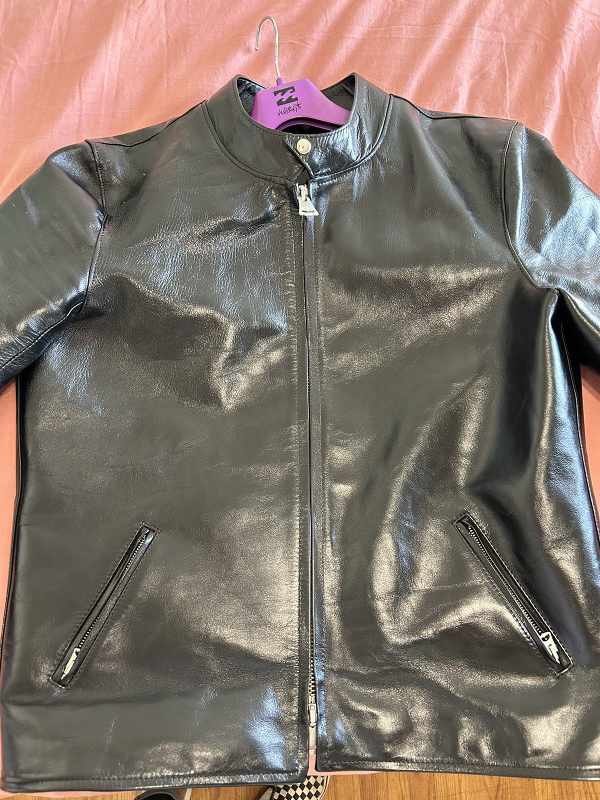 Iade Leather Custom Single Racer Jacket